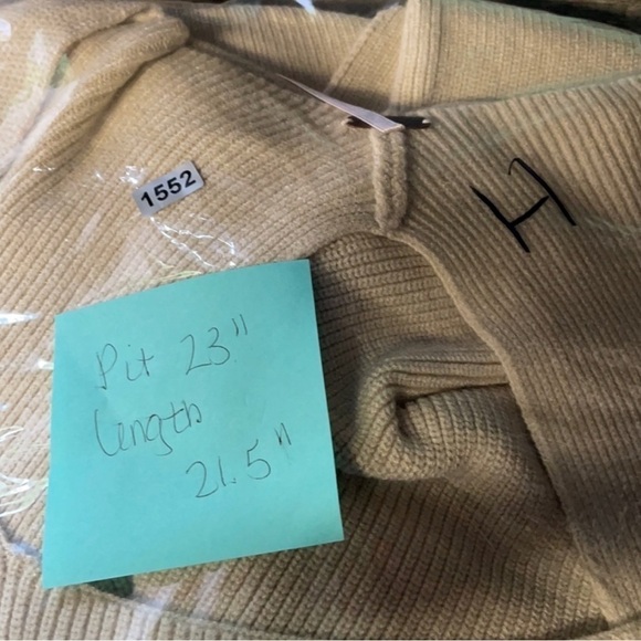 NWT XL FREE PEOPLE SAFFRON cream ribbed oversized boho chic open back woman top - Picture 7 of 9